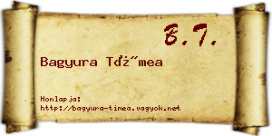 Bagyura Tímea névjegykártya